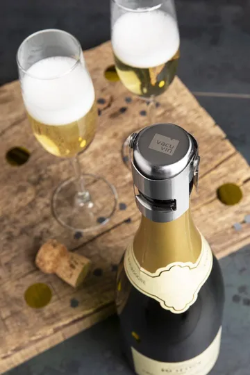 Vacuvin champagne stopper vinkork - Rustfritt stål - Vacuvin