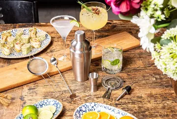Vacuvin Lovers Bar In A Box cocktailsett - Rustfritt stål, 7 deler - Vacuvin