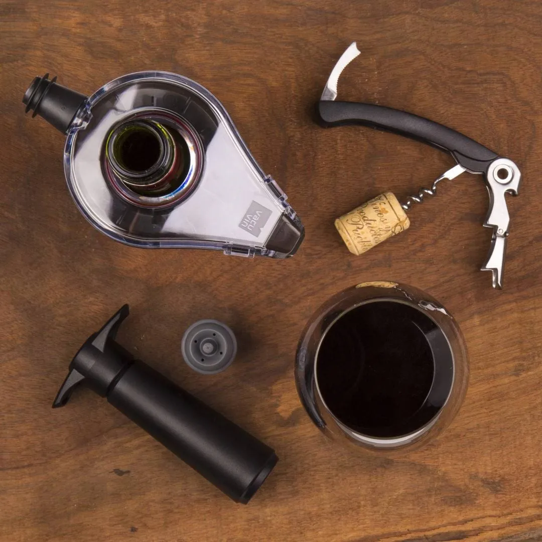 Vacuvin Wine Areator vinlufter, Grå Vacuvin