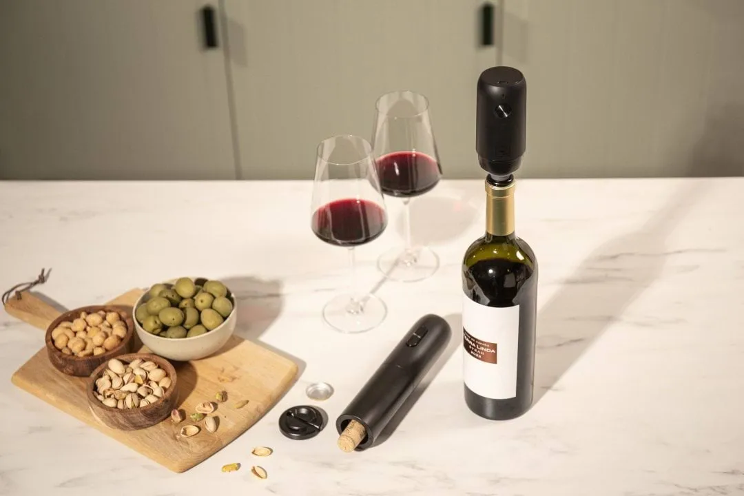 Vacuvin Wine Saver elektrisk vakuumpumpe, Svart Vacuvin