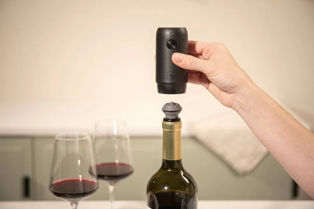 Vacuvin Wine Saver elektrisk vakuumpumpe, Svart Vacuvin