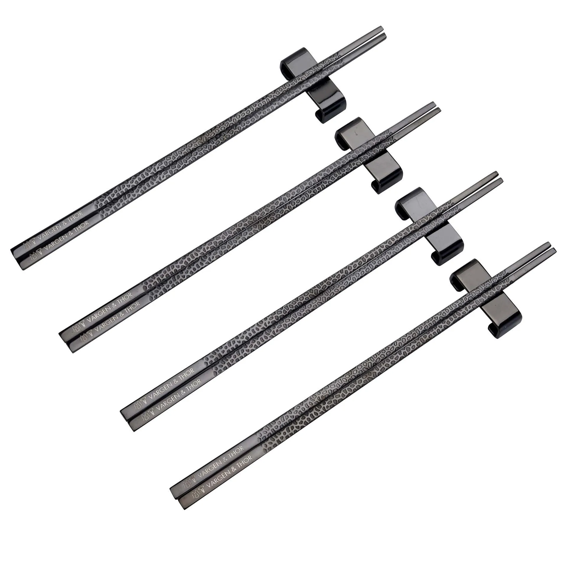 Kito Chopsticks spisepinner 4-pakning, Svart Vargen & Thor