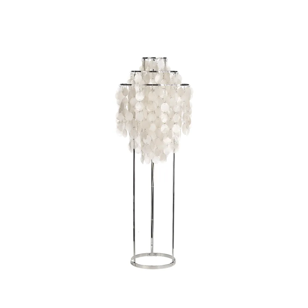 Fun 1 STM gulvlampe, Perlemor, krom Verpan