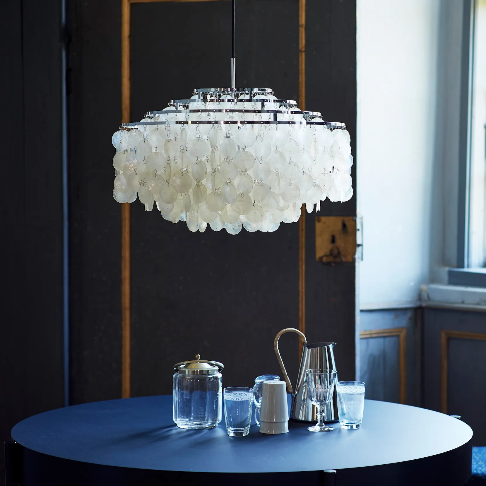 FUN 10DM taklampe, Krom Verpan