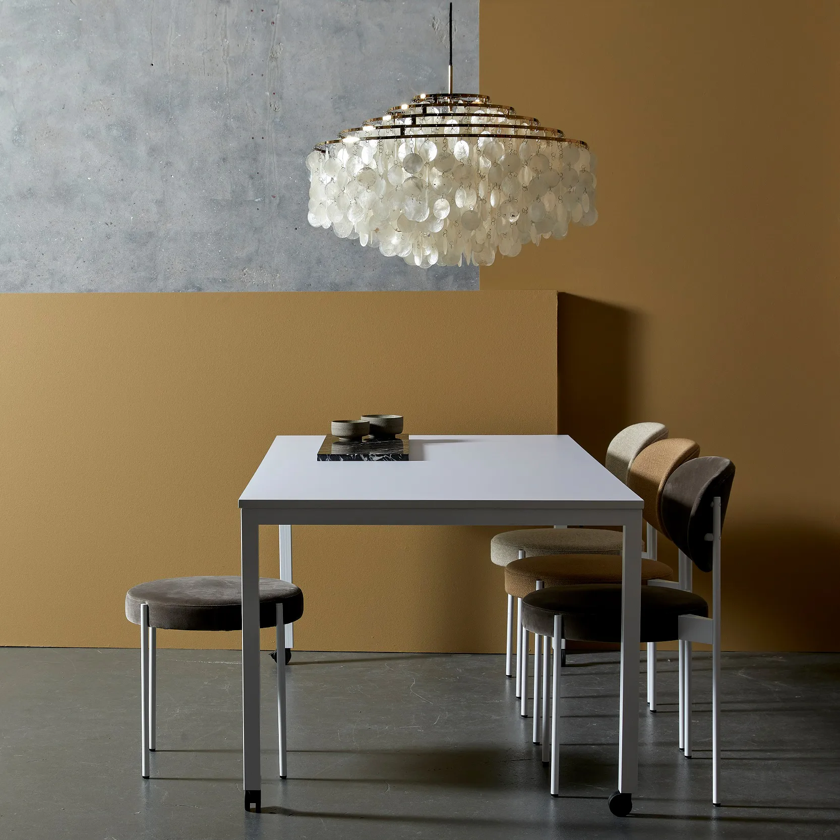 FUN 11DM taklampe, Messing Verpan