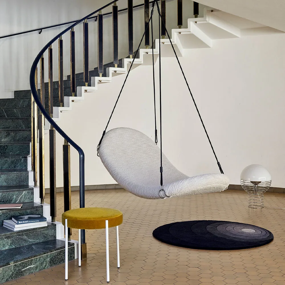 Luna teppe rundt, Dark sand, 120 cm Verpan