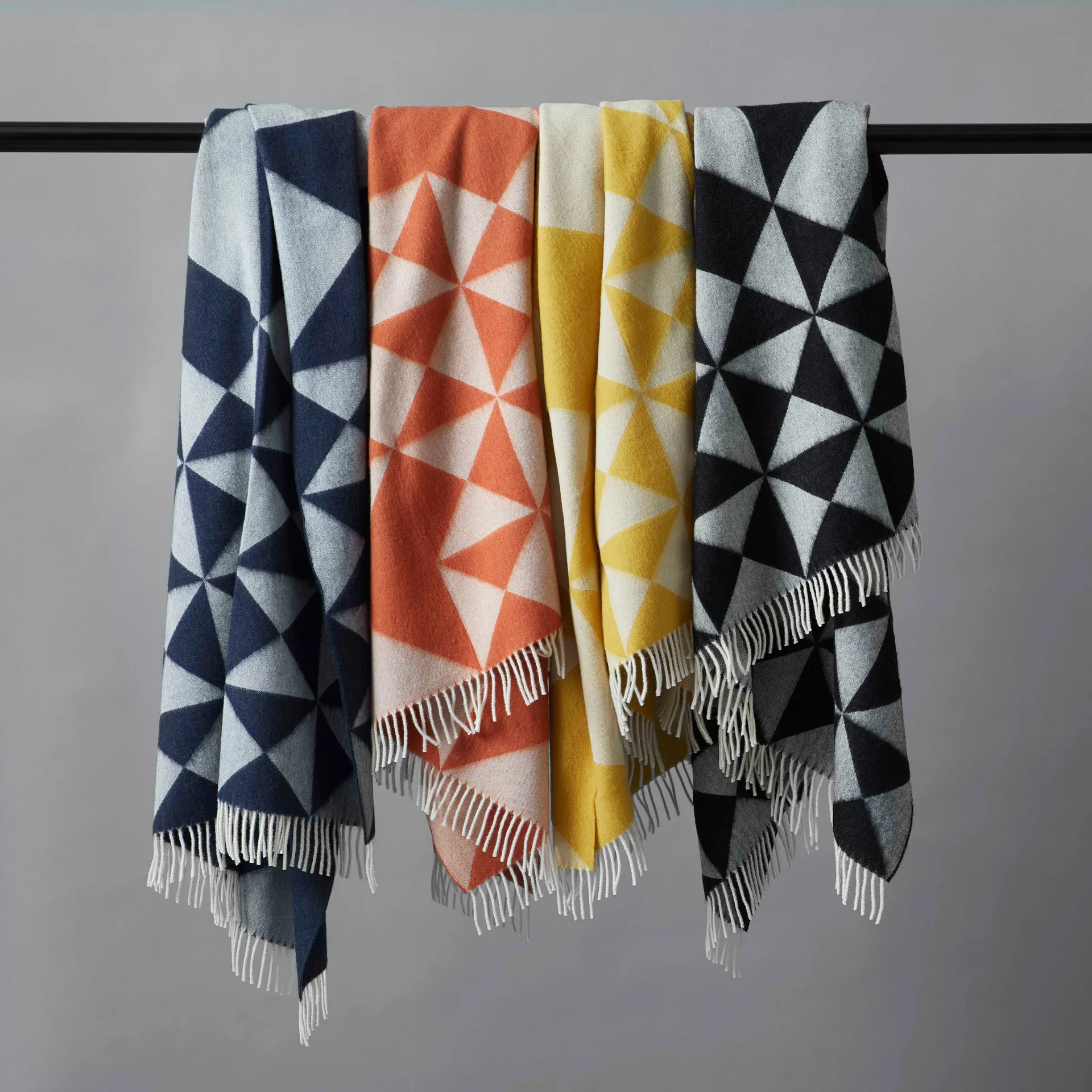 Mirror pledd 130x190 cm, Gul Verpan