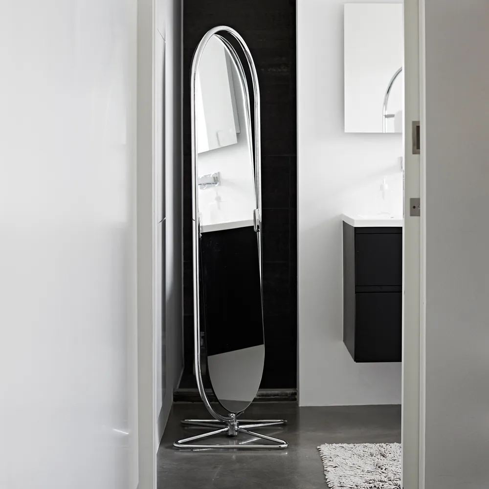 Panton System 123 gulvspeil, Krom Verpan