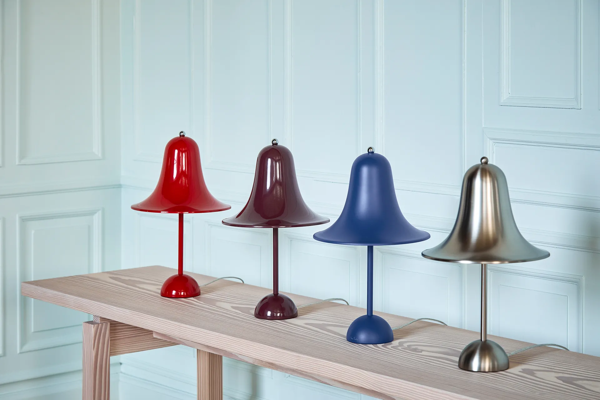 Pantop bordlampe Ø 23 cm, Matt Metallic Verpan