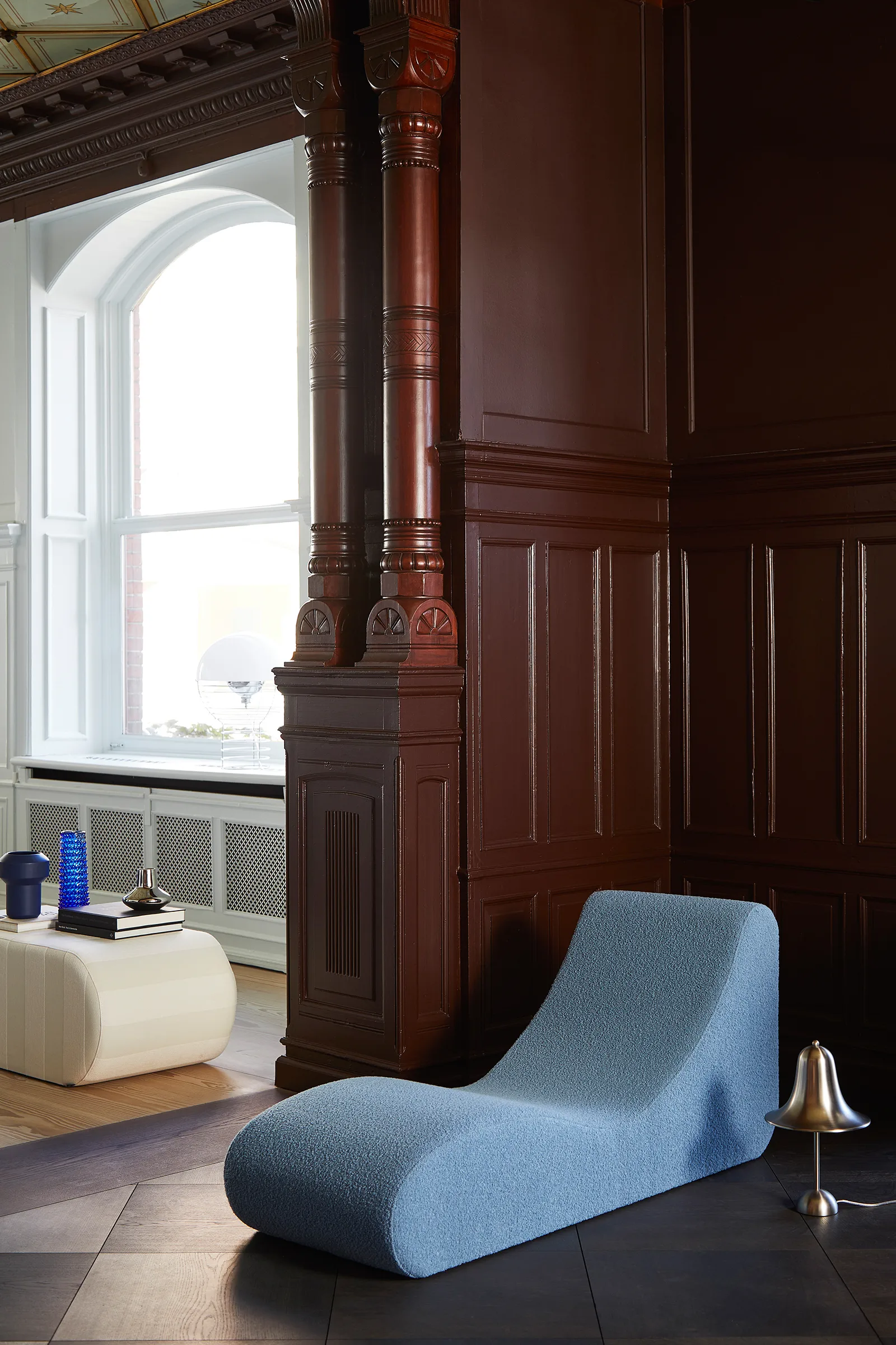 Pantop bordlampe Ø 23 cm, Matt Metallic Verpan