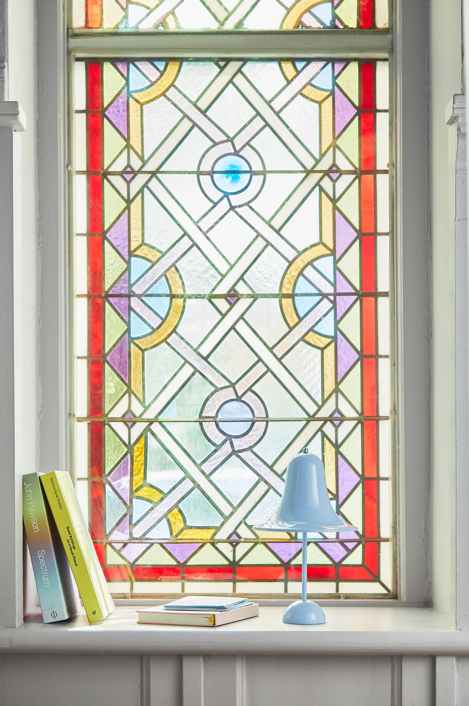 Pantop portable bordlampe 30 cm, Light Blue Verpan