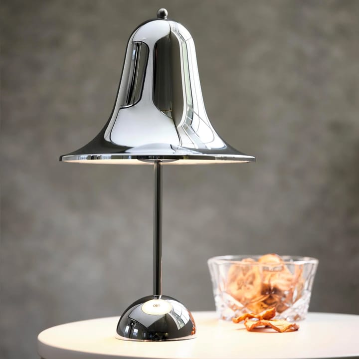 Pantop portable bordlampe 30 cm, Shiny chrome Verpan