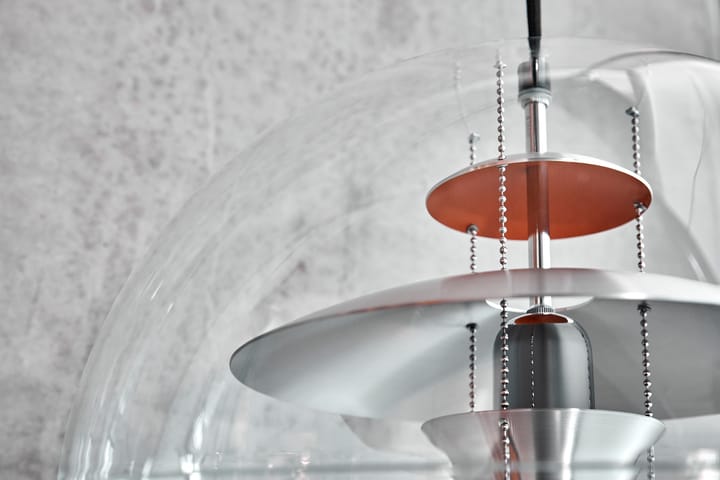 VP Globe Brushed Alu taklampe, Ø 40 cm Verpan