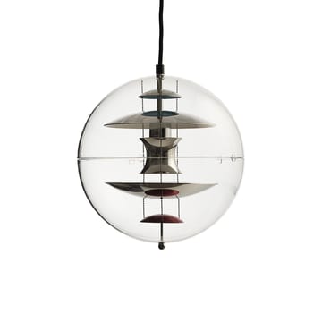 VP Globe taklampe Ø 28 cm - Chrome-red-blue - Verpan