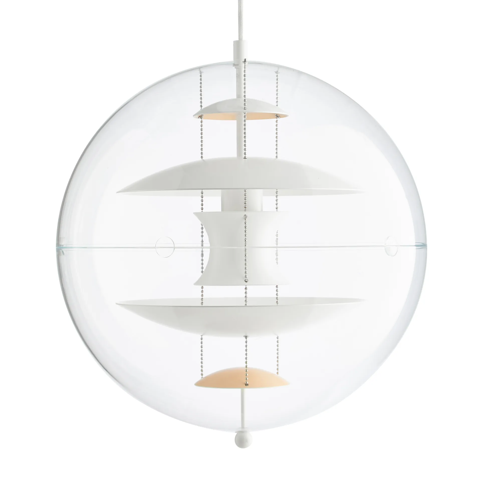 VP Globe Warm Peach taklampe, Ø 40 cm Verpan