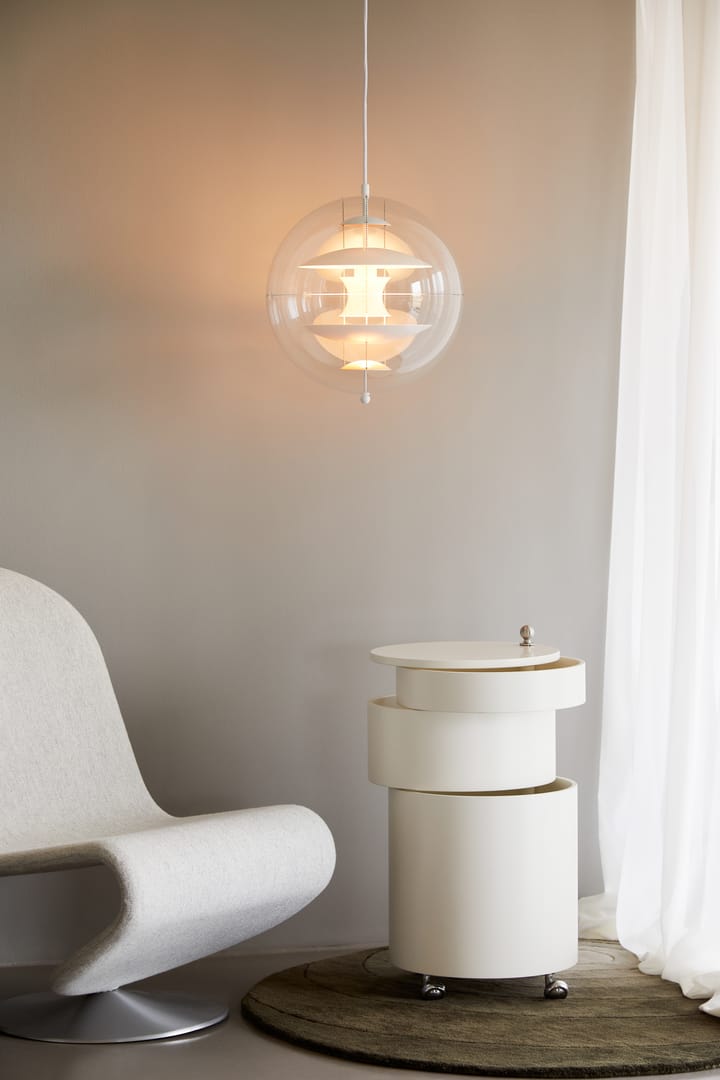 VP Globe Warm Peach taklampe, Ø 40 cm Verpan