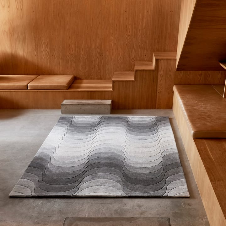 Wave gulvteppe 170x240 cm - Grå - Verpan