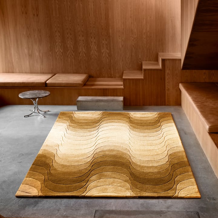 Wave gulvteppe 170x240 cm - Gul - Verpan