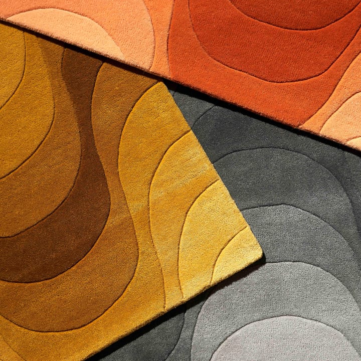 Wave gulvteppe 170x240 cm - Gul - Verpan