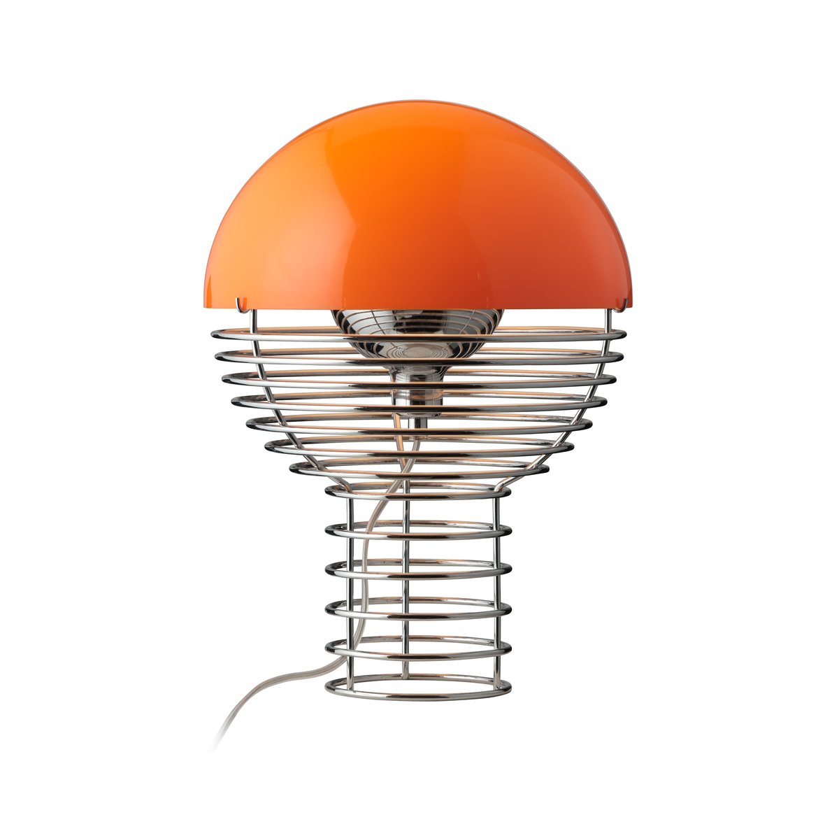 Bilde av Verpan Wire bordlampe Ø 30 cm Chrome-orange