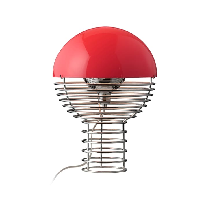 Wire bordlampe Ø 30 cm - Chrome-red - Verpan