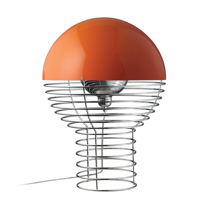 Wire bordlampe Ø 40 cm - Chrome-orange - Verpan