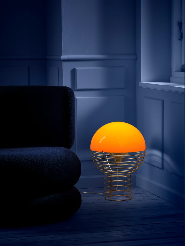 Wire bordlampe Ø 40 cm - Chrome-orange - Verpan