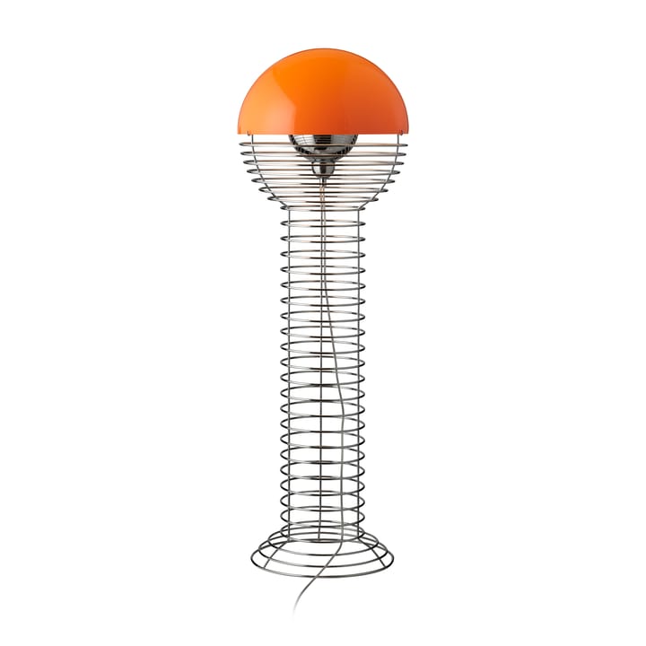 Wire gulvlampe - Chrome-orange - Verpan