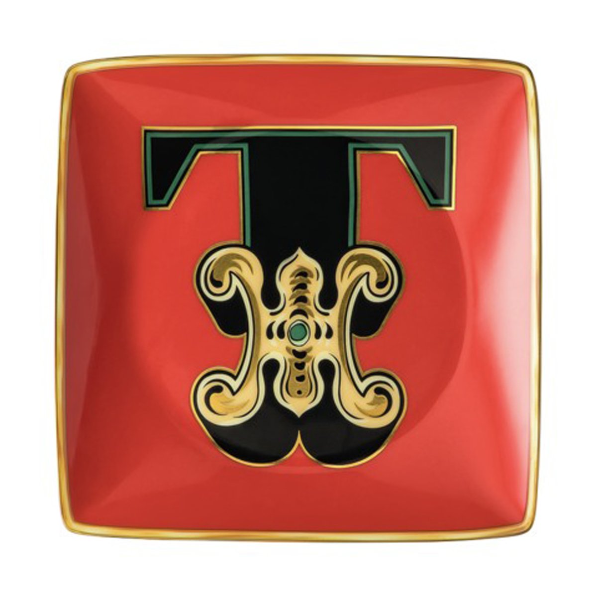 Versace Holiday Alphabet fat 12 cm T | Skandinavisk Design | Serveringsfat | Multi