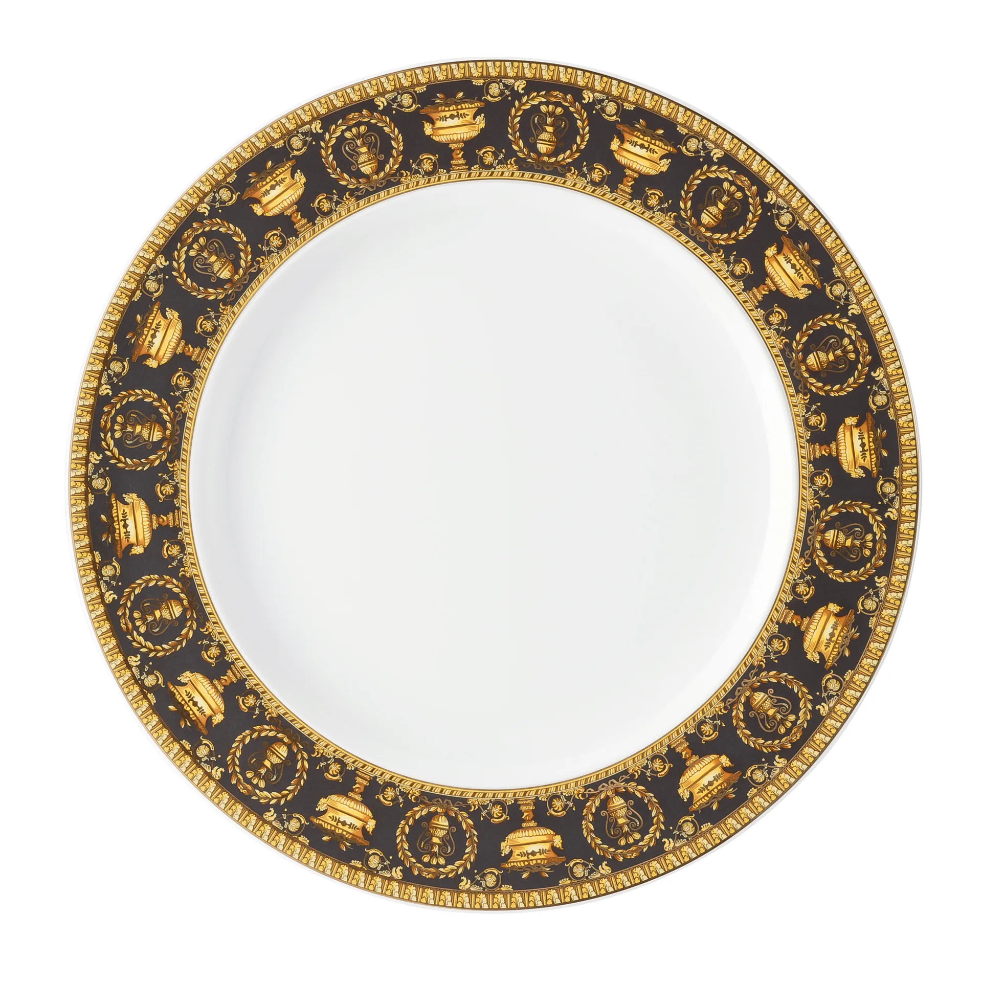 Versace I love Baroque middagstallerken, Nero Versace