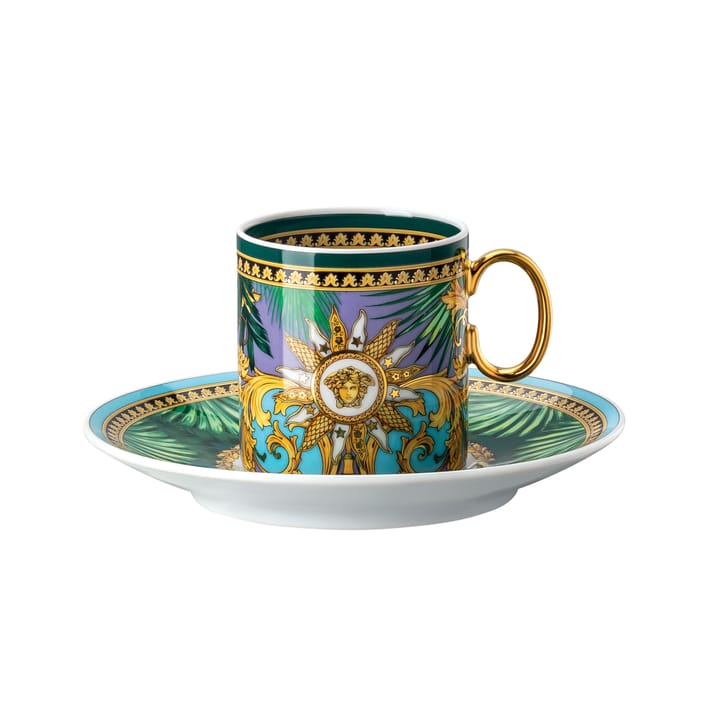 Versace Jungle Animalier espressokopp med fat - Multi - Versace