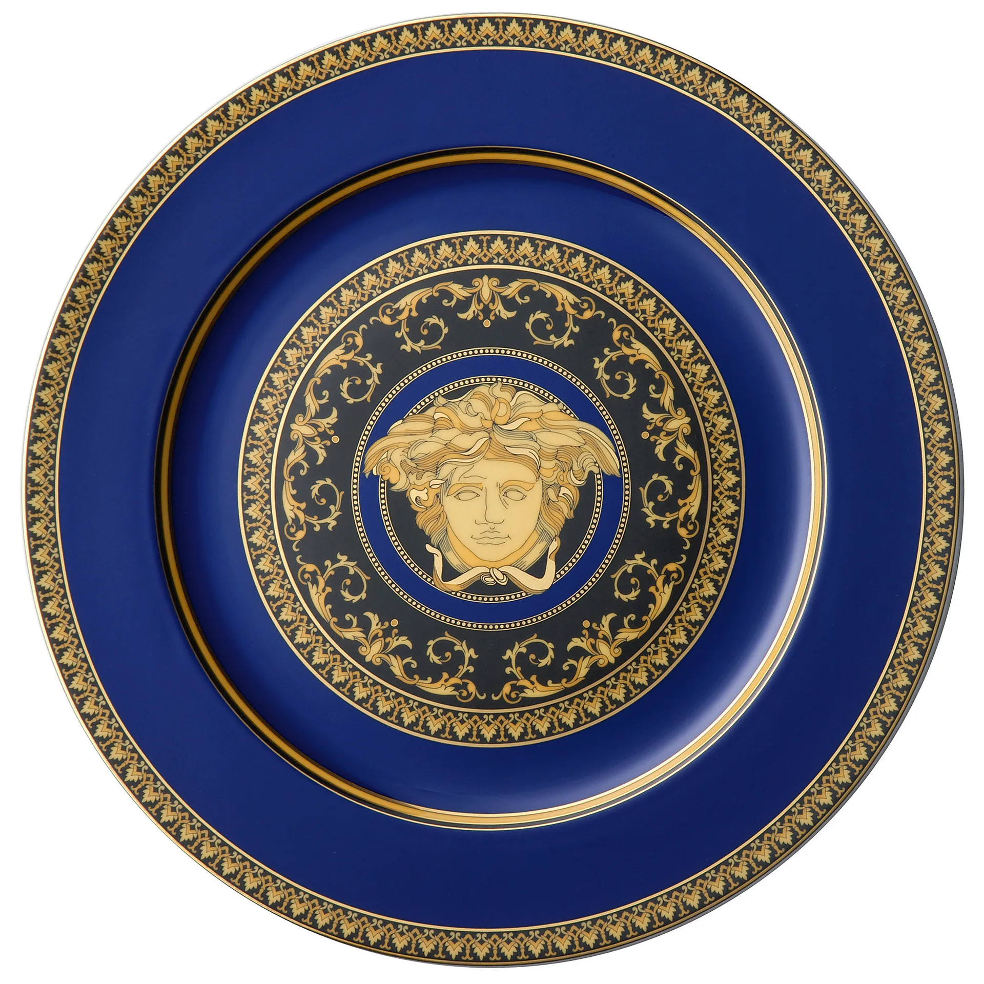 Versace Medusa Blue tallerken, 33 cm Versace