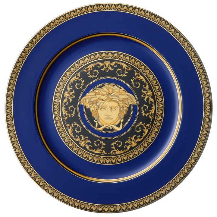 Versace Medusa Blue tallerken - 33 cm - Versace