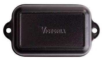 Ovnform støpejern emaljert 12x18 cm - Svart - Victoria