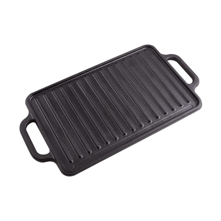 Stekeplate støpejern vendbar 21x33 cm, Svart Victoria