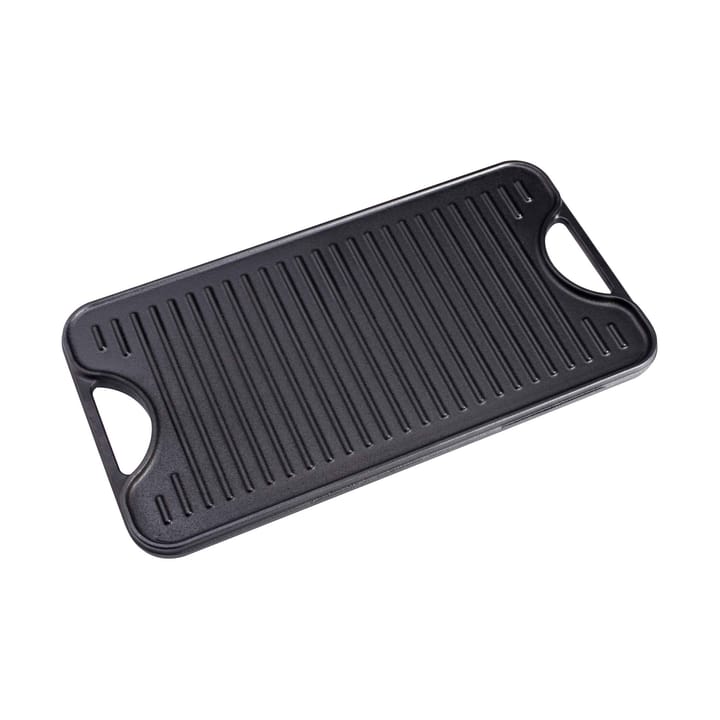 Stekeplate støpejern vendbar 25x47 cm, Svart Victoria