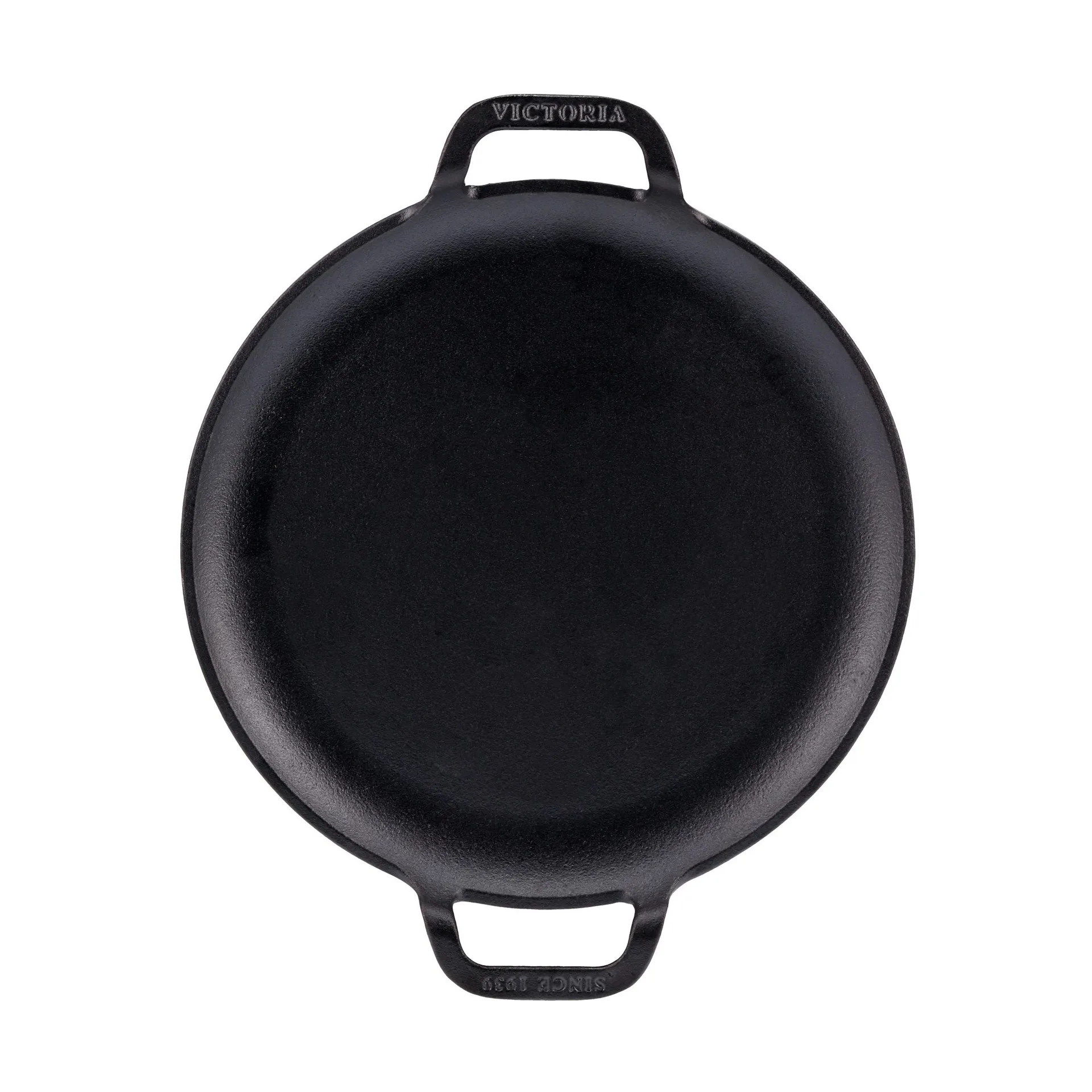 Victoria Comal stekepanne to håndtak pre-seasoned, Ø25 cm Victoria