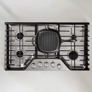 Victoria firkantet grillpanne støpejern enameled - 44,1x28,4 cm - Victoria