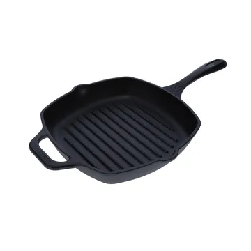 Victoria firkantet grillpanne støpejern pre-seasoned - 44,1x28,4 cm - Victoria
