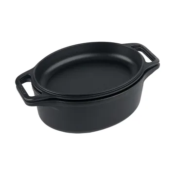 Victoria gryte og brødform støpejern enameled - 2 deler - Victoria