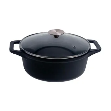 Victoria gryte støpejern glasslokk enameled - 3,8 l - Victoria