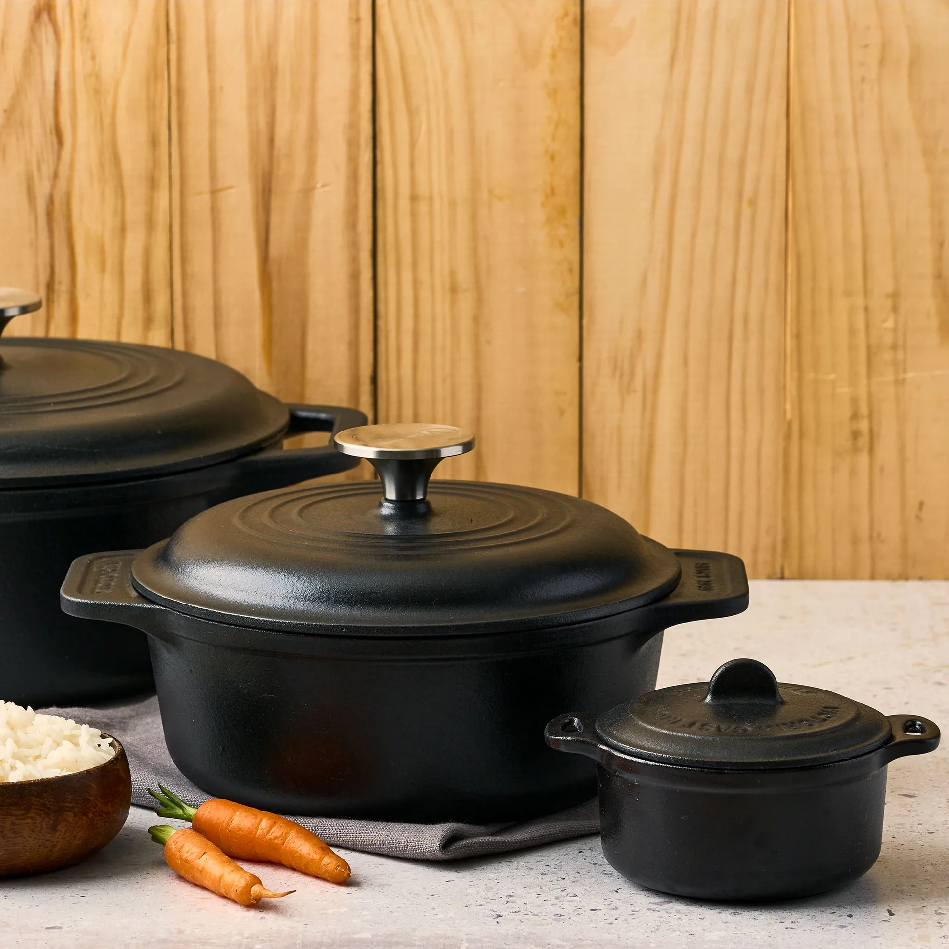 Victoria gryte støpejern pre-seasoned, 1,9 L Victoria