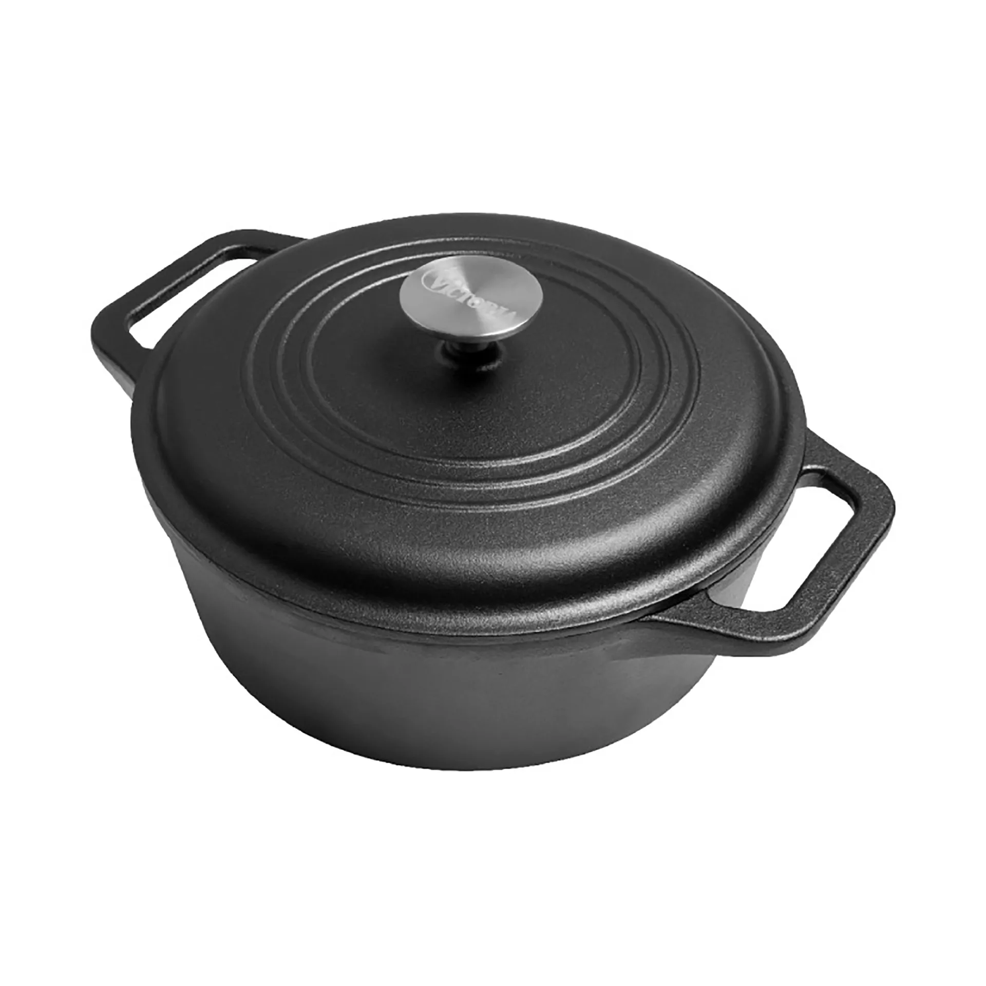 Victoria gryte støpejern pre-seasoned, 6,6 L Victoria