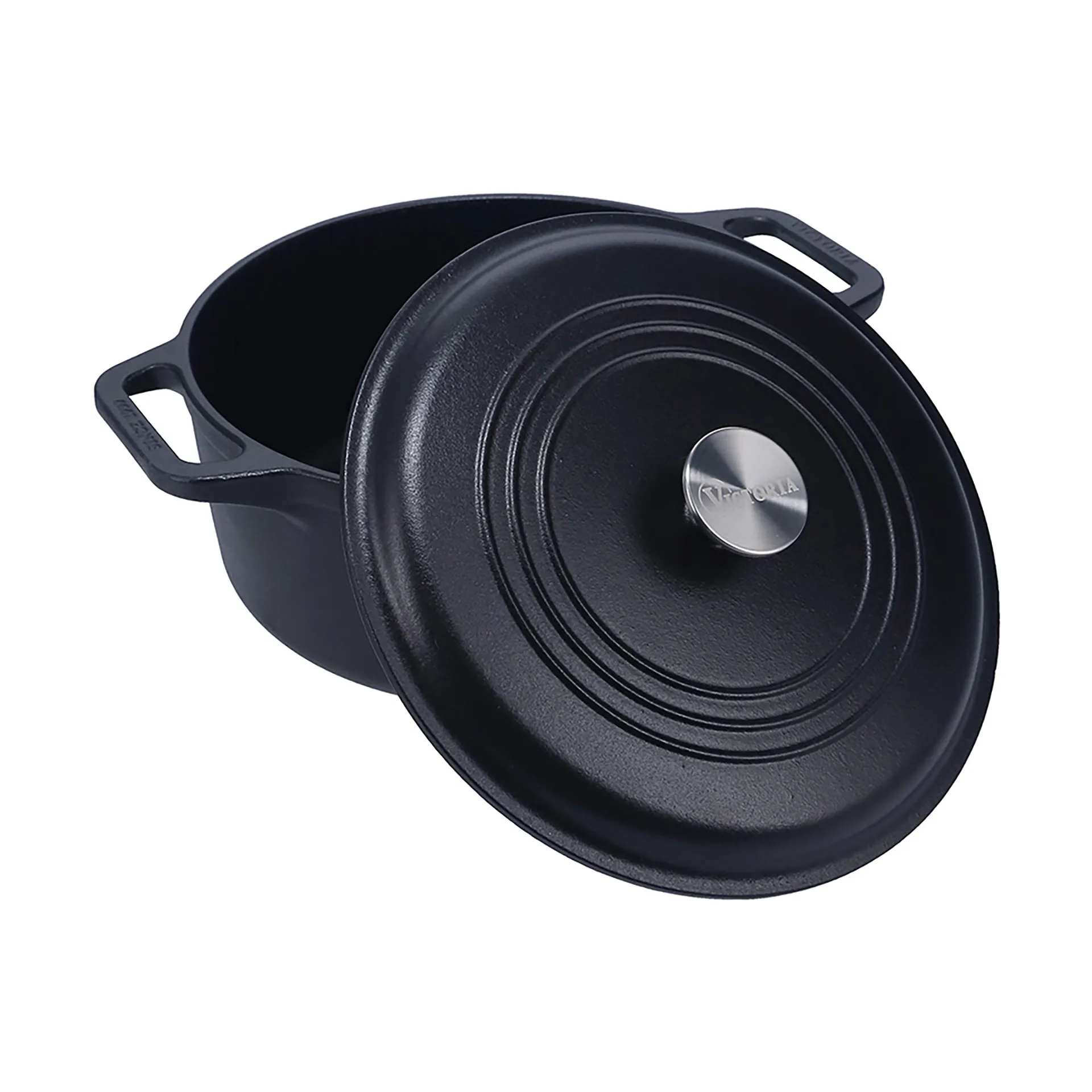 Victoria gryte støpejern pre-seasoned, 6,6 L Victoria