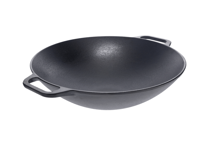 Wokpanne støpejern 36 cm - Svart - Victoria