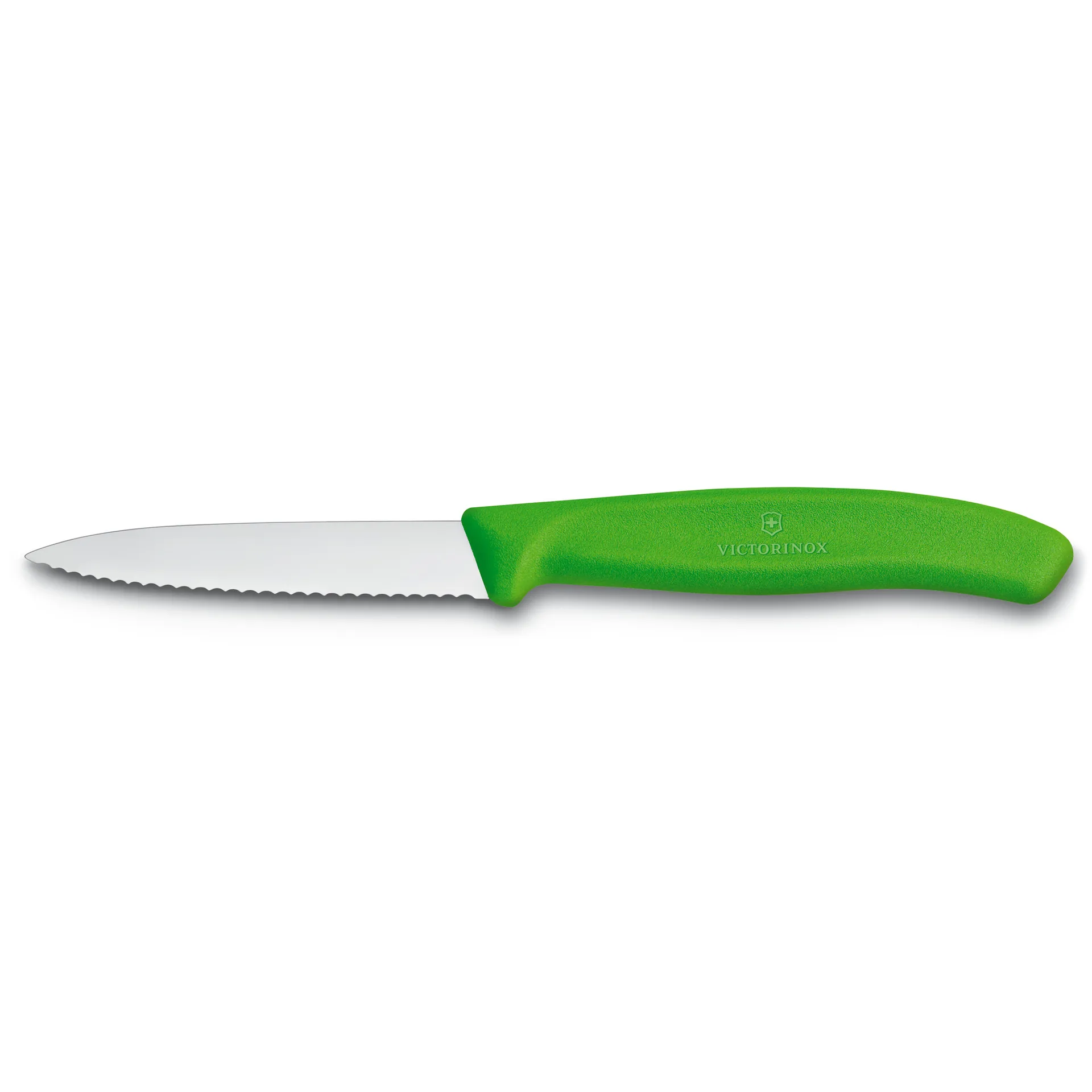Swiss Classic grønnsaks- og skrellekniv tagget 8 cm, Grønn Victorinox