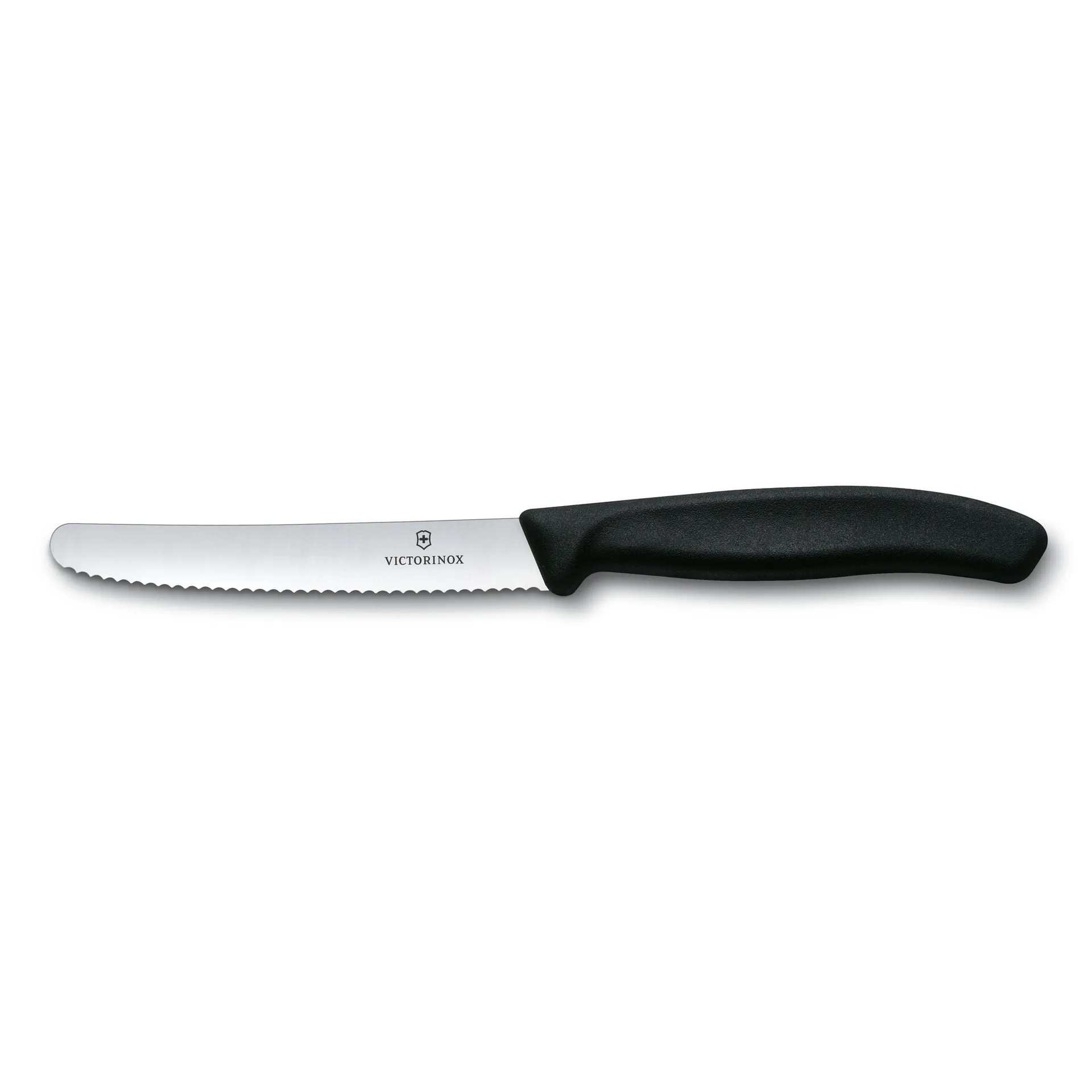 Swiss Classic pølse-/tomatkniv 11 cm, Svart Victorinox
