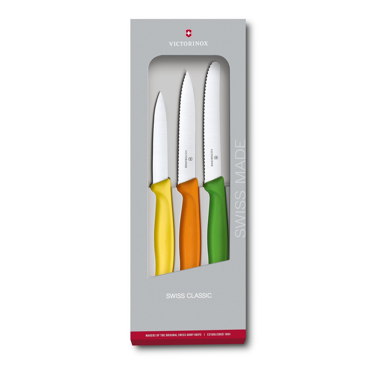 Victorinox Swiss Classic skrelleknivsett 3 deler Rustfritt stål
