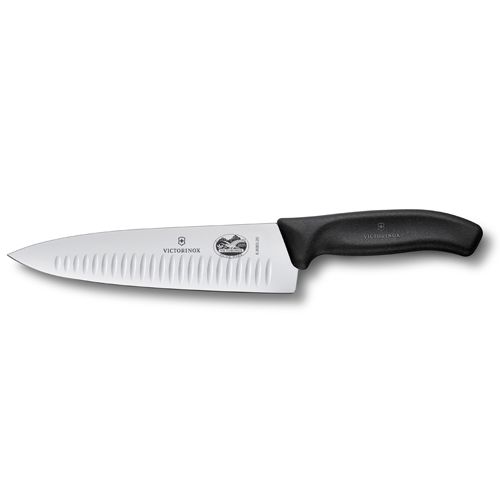 Victorinox kokkekniv riflet 20 cm Svart | Skandinavisk Design | Kokkekniver | Svart