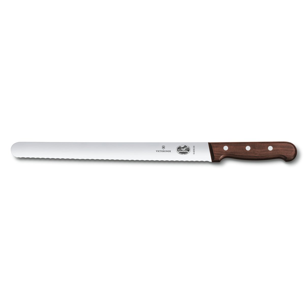 Victorinox skinkekniv bølgetannet 30 cm Furu | Skandinavisk Design | Biffbestikk | Brun